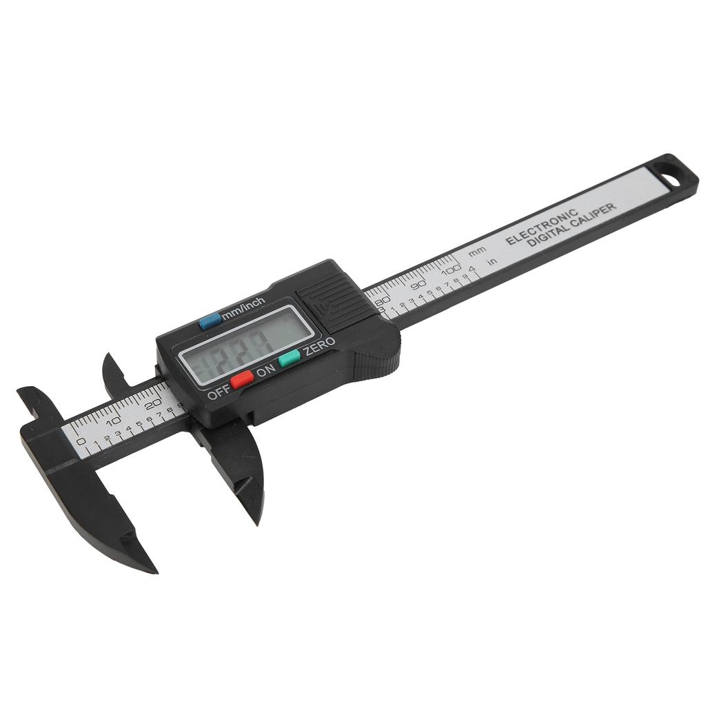 Digital LCD Display Caliper High Accuracy Plastic Carbon Fiber Vernier Scale 0-100mm