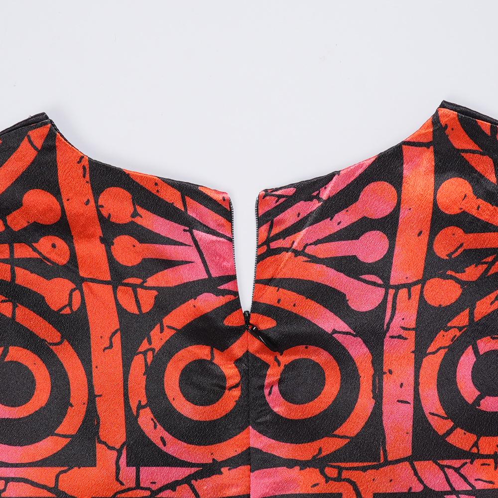 Новое африканское женское платье большого размера свободного кроя с V-образным вырезом и принтом