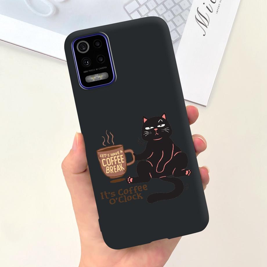 Чехол для телефона LG K52 Q52 2020, мягкий матовый силиконовый чехол для LGK52 LGQ52 2020, чехол в готическом стиле, мультяшная задняя крышка, милый узор