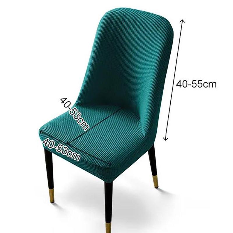 Nordic Style Universal Simple Modern Curved Chair Cover All-inclusive Elastic Thickened Semi-circular Household Dining Table and Chair Cover