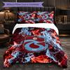 Trabzonspor FC Themed Bedding 3Pcs Duvet Cover Set Decorative Bed Linen For Teen Room Home Decoration