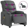 VidaXL Fauteuil de Massage Inclinable Électrique, Chaise de Relaxation avec Dossier, Siège avec Accoudoirs Salon, Moderne, 3206595