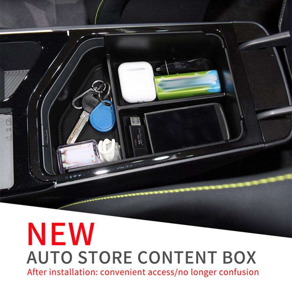 Ящик для хранения в подлокотнике для Kia EV6, нижняя центральная консоль, органайзер, подставка для стакана, материал ABS для Kia EV6, аксессуары для интерьера G5N6