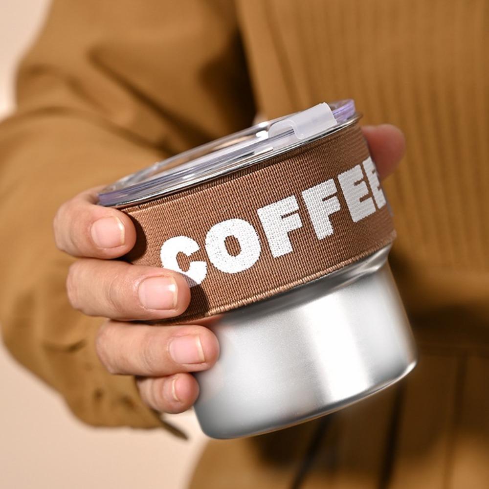 With Lid Coffee Mug 400ML Thermal Cup Portable Coffee Cup Office