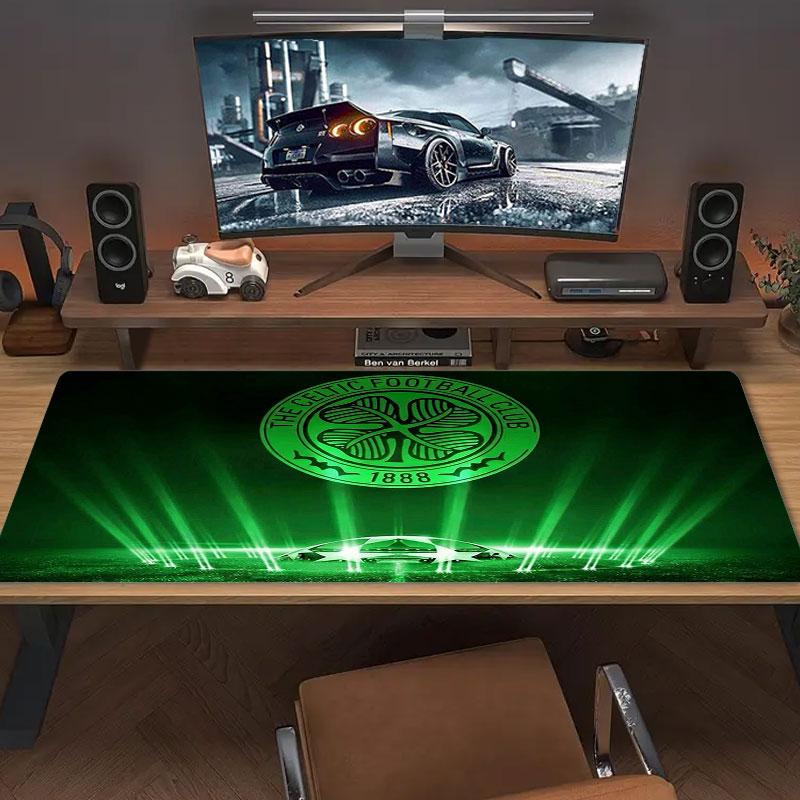 Celtic Football Club Large Size Mouse Pad Large Gaming Table Cushion Non-slip Laptop Tablet Big Mousepad XXL Mat Mini PC Playmat With Lock edge