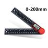 2 in 1 Angle Measurement Tool, Digital Protractor, Multifunctional 360 Degrees Inch Metric Scale Rulers,for Woodworking DIY Tool