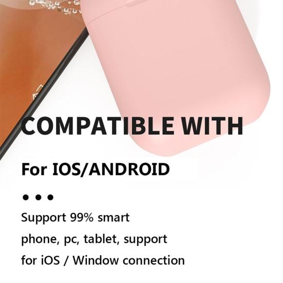 InPods12 Macaron Беспроводные Bluetooth-совместимые 5.0 сенсорное управление спортивные наушники вкладыши
