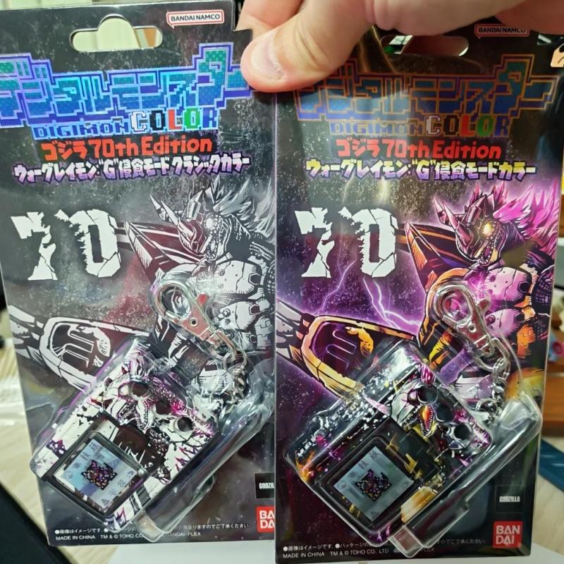 Genuine Digital Monster V-Pet Digimon Color Digivice G 70th Anniversary War Greymon Figure Model Anime Christmas Gift Toy
