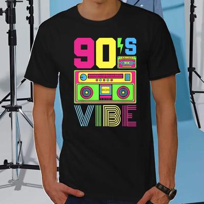 Вайб 90-х Стиль 1990-х Мода Наряд в стиле 90-х Костюм из 90-х Футболка Смешная графическая футболка Топы Унисекс Модная одежда Хлопковые футболки