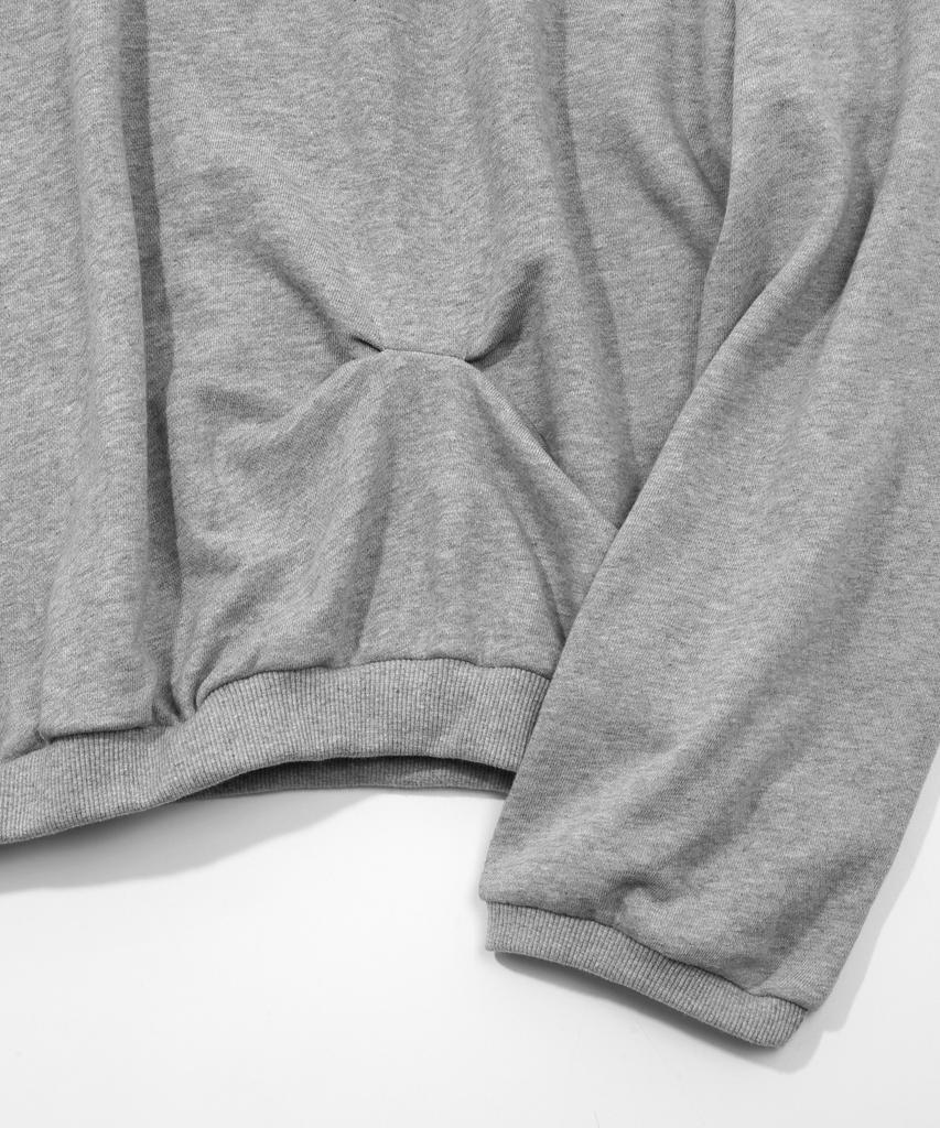 KIJIKO Ke312. Eyelet Pinch Sweatshirt Melange Gray