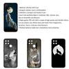 Cover for iPhone 16 15 Xiaomi Redmi Note 14 13 12 11 Pro Max X 8 9 16e Samsung Galaxy S25 S24 S23 Moto A4 OPPO Huawei Stalking Wolf Art Phone Case