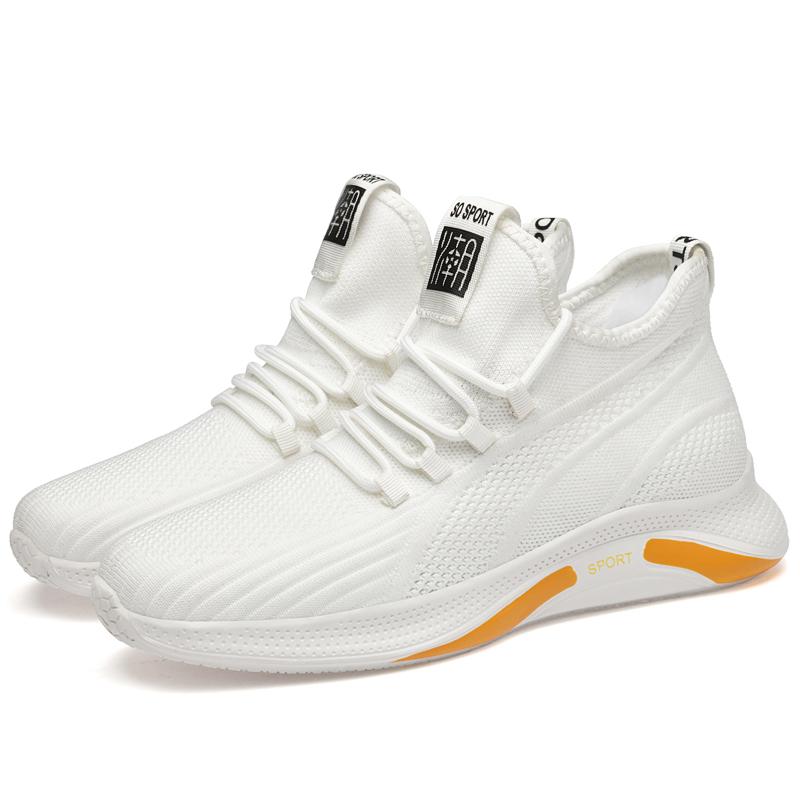 Fashion Summer Men's Breathable Sneakers Lace-up Lightweight Casual Shoes Non-slip Men All-match Flat Fashion Comfort Walking Loafers