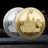 Памятная монета Петр Великий Позолоченная Сувенир Коллекция Искусства KTY