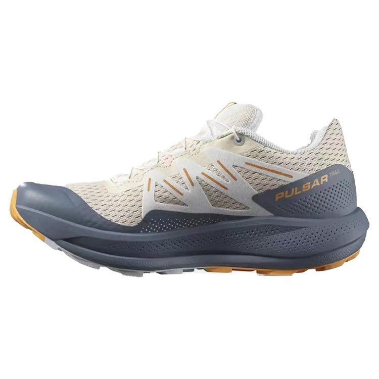 SALOMON Pulsar Trail Тканевые Дышащие Баланс Легкие Низкие Беговые Кроссовки Женские Светло-персиковые L47210600