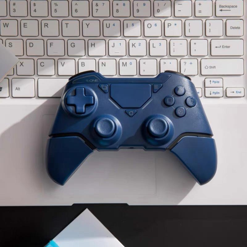 "Беспроводной Bluetooth геймпад P4 Pro": Совместим с ПК, планшетом, Steam, iOS и мобильными устройствами, с вибрацией и двойным подключением."