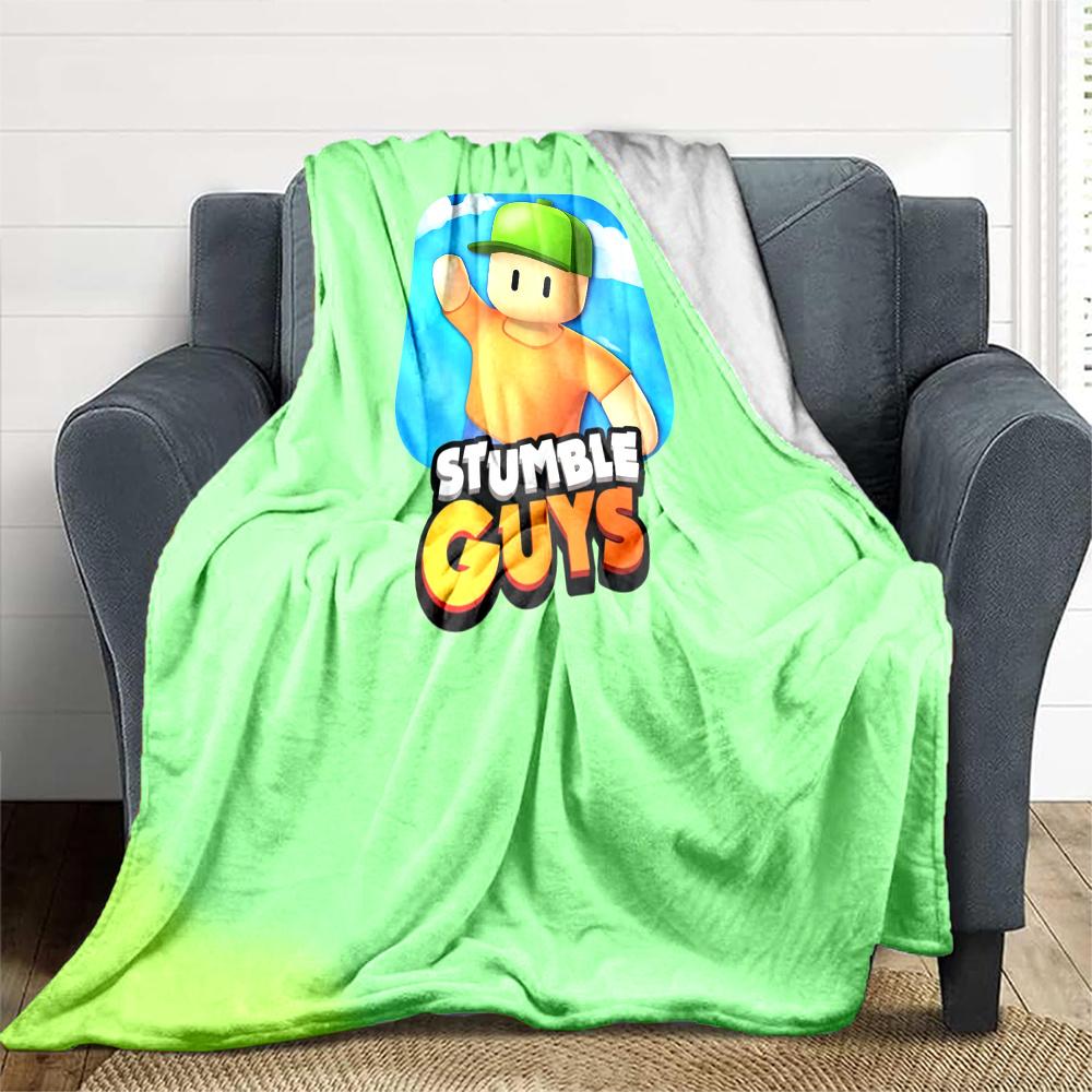 Stumble Guys Flannel Blanket, High quality Comfortable for All Seasons, Home Decor, Warmth and Comfort