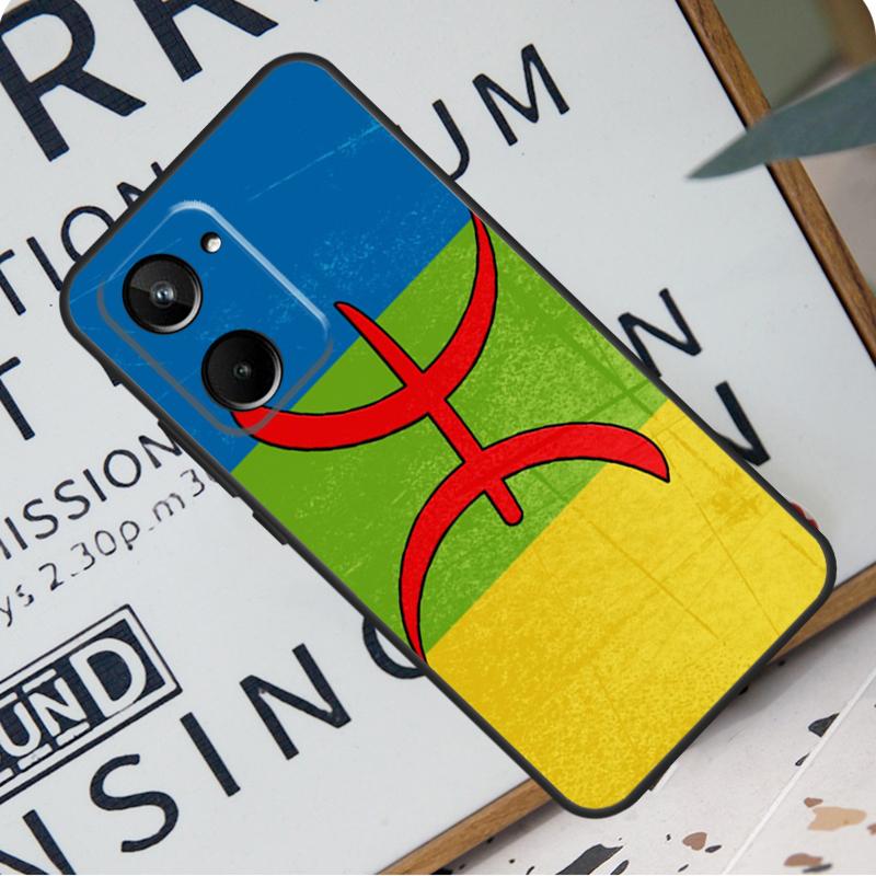 Флаг амазигов берберов для Realme 12 Pro Plus 9 10 11 GT5 C51 C31 C67 C55 C53 C35 C33 C30 C21Y C25s GT Neo 6 чехол
