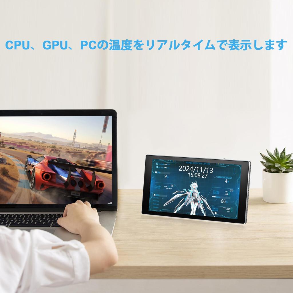 7-дюймовый портативный монитор сенсорный мини-монитор IPS 1080P ЖК-дисплей второй экран маленький USB C HDMI для игр и легкий экран, (1920x1080) 60 Гц,