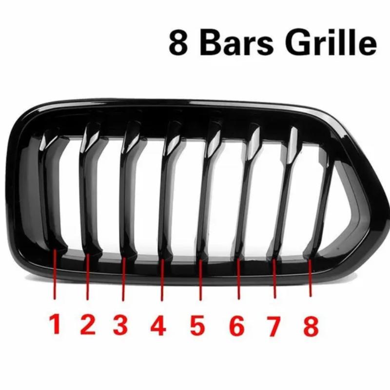 3 шт./лот трехцветные полоски для отделки передней решетки автомобиля M Performance Style Стайлинговые аксессуары для E88 E60 E70 F33 F45 F31 F06 F04 F48 F25 F16 G15