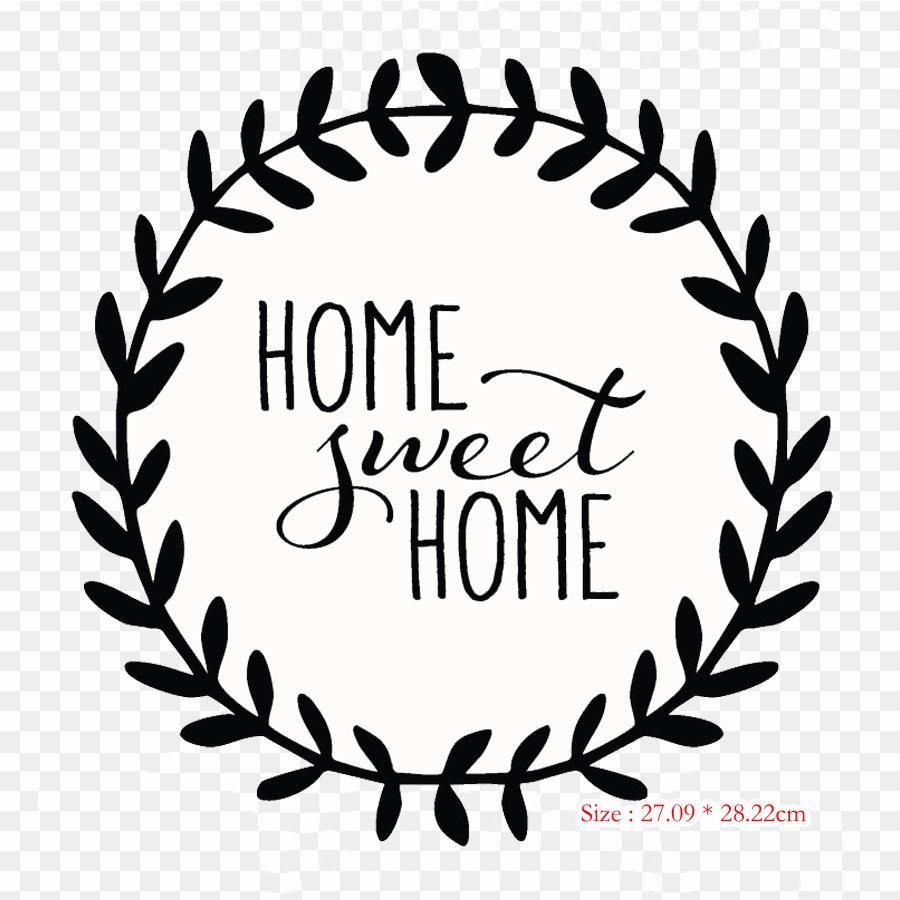 Home Sweet Home Free Hammer Stain North Iron On Heat Transfer Printing Vinyl Patches Sticker for Clothes DIY Appliques Washable Patches