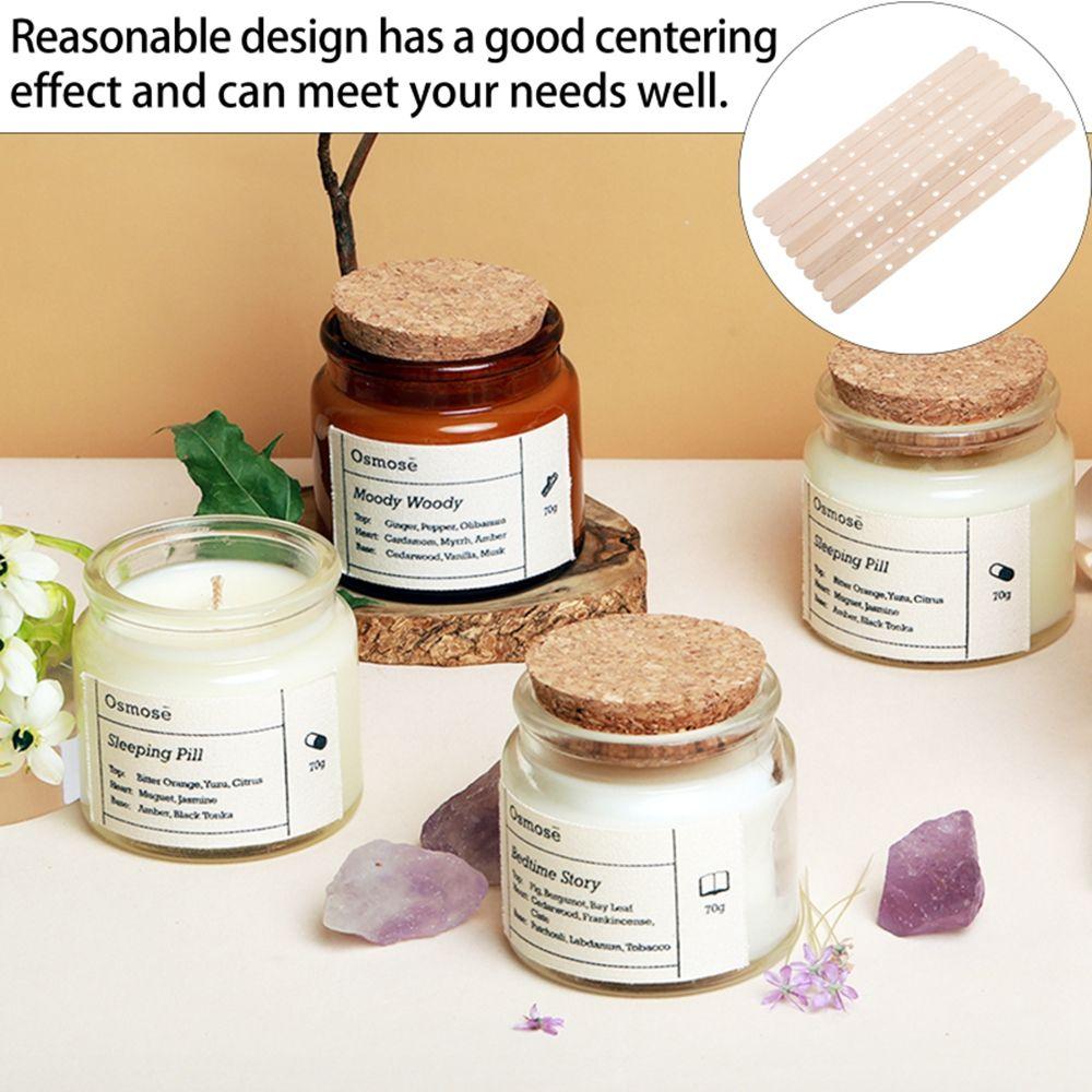 10 шт. Деревянные зажимы для фитиля с 7 отверстиями, центрирующие инструменты, держатели для фитилей свечей