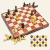 Настольная игра - UNEEDE - Шахматы 32x32 - 2 в 1 - Магнитные и складные