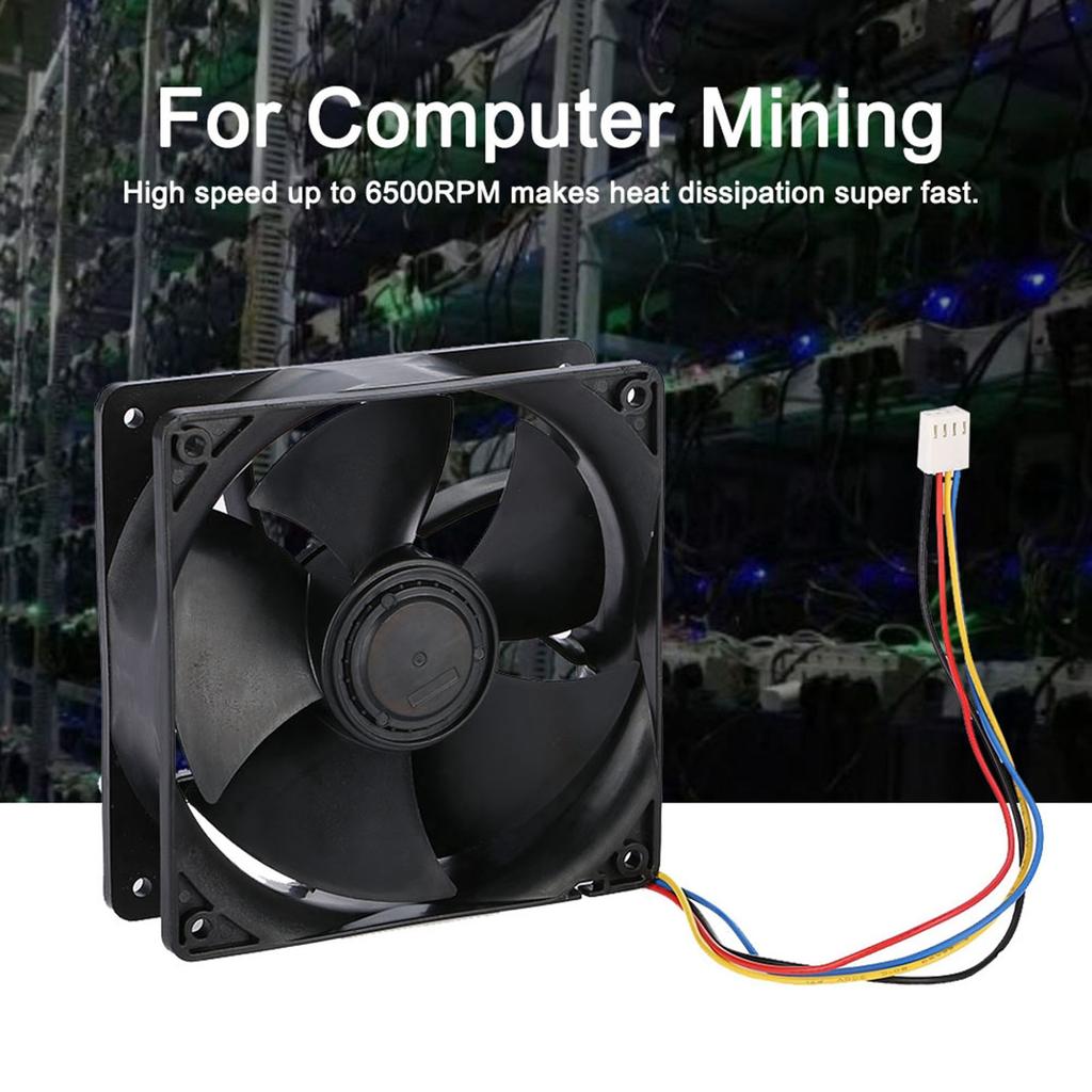 6500 об/мин высокоскоростной охлаждающий вентилятор 267CFM Wind Force быстрое рассеивание тепла охлаждающий вентилятор для майнинга