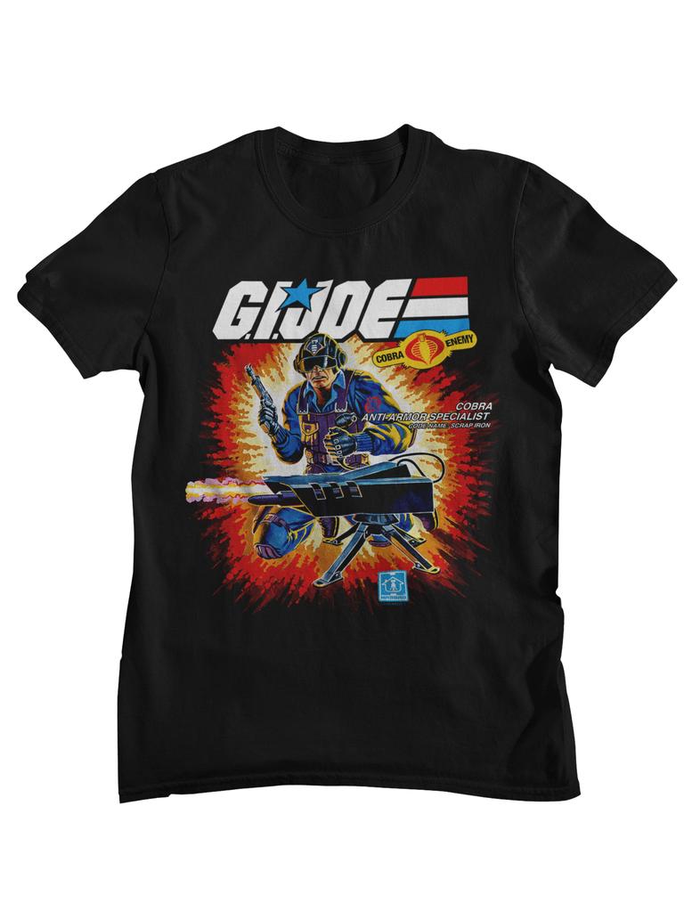 G I Joe A Real American Hero Retro Cartoon Character Printed Tshirt Unisexs and Womens Cotton Street Top