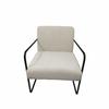 Fauteuil - DKD Home Decor - Thyann - Noir Et Blanc - Polyester - Fer - 1 Place