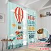 2pcs 2D Flat Printing Window Treatment Curtains Inspiring Reading Adventure Book Polyester Without Electricity Seasonal Party &