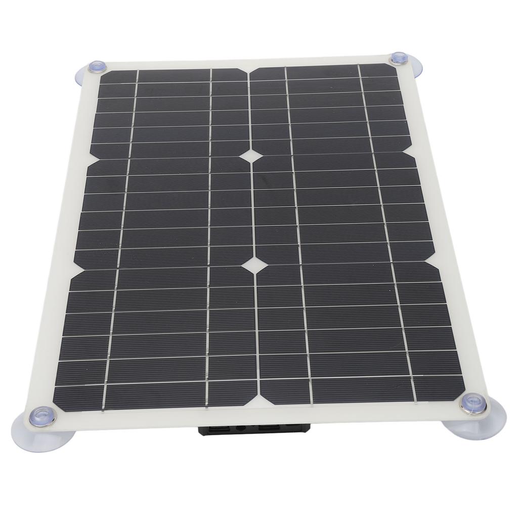 100W 18V Solar Battery Trickle Charger Maintainer Portable USB Controller Monocrystalline Panel Charging Kit 42 X 28cm