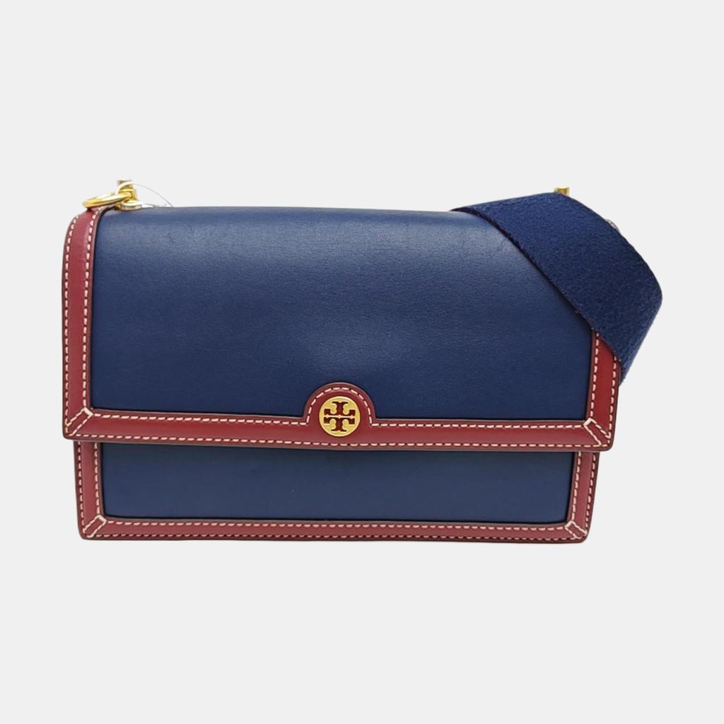 [Pre-Owned] T Monogram Logo Flap Closure Leather Box Bag - Very Good #11JMALC