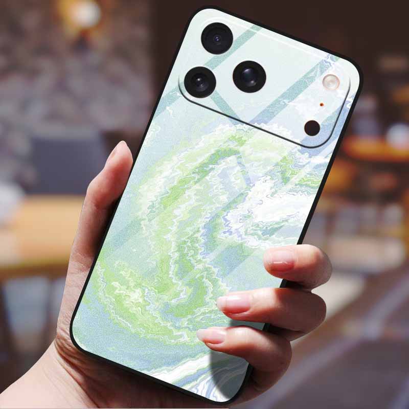Phone Case for iphone 17 pro max iphone17 Air Tempered Glass Hard Back Cover Bumper 17pro Funda Cartoon Anime Fashion Pattern