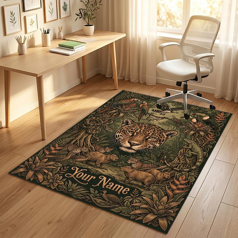 Adventure Journey Theme Crystal Velvet Rug Personalized Custom Name Text Soft Floor Mat Home Decor