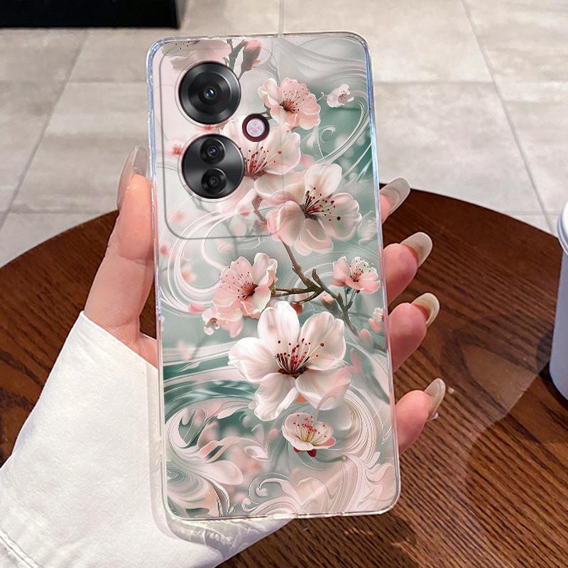 Casing For OPPO Reno 11F 11A 5G CPH2603 Case Aesthetic Cute Cat Cartoon Soft Silicone Back Cover Transparent Phone Case Bumper