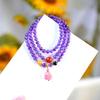 Amethyst Nine-Tailed Fox Women's Luxury Pendant & Beaded Bracelet