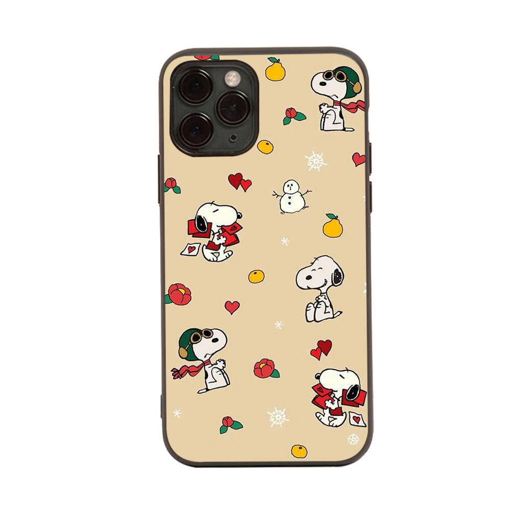 Черный чехол SM12 Cut Snoopy для OPPO Reno 8 6 5 4 Pro Plus Find X3 A17 A3 A31 A38 A40 A53 A54 A55 A74 A76 A78 A77 A80 A94 A95 A96 Lite