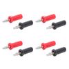 10 комплектов 4 мм латунный паяный штекер типа «банан» красный и черный J.10013