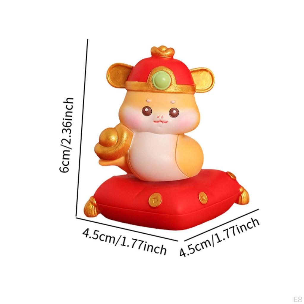 Year Statue Animal Sculpture Collection Birthday Gift Decorative Figurine Tabletop Ornament