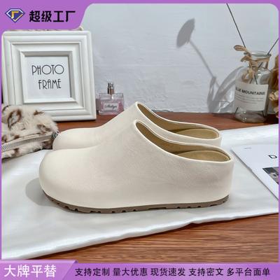 2025 Корейская версия тапочек Boken для женщин, толстоподошвенные с внутренней высотой, с закрытым носком, крутые тапочки для женщин, для повседневного стиля, темпераментные женщины