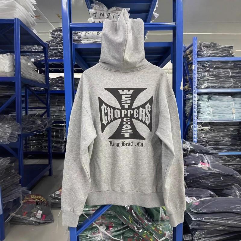 Unisex Oversized Washed Grey Distressed Hoodie Streetwear Casual Pullover Sweatshirt Fall