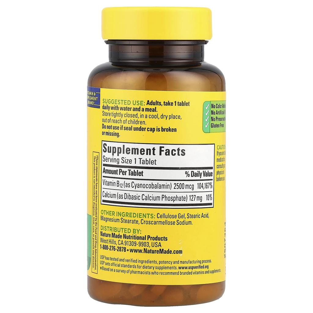 Vitamin B12, Extra Strength, 60 Tablets