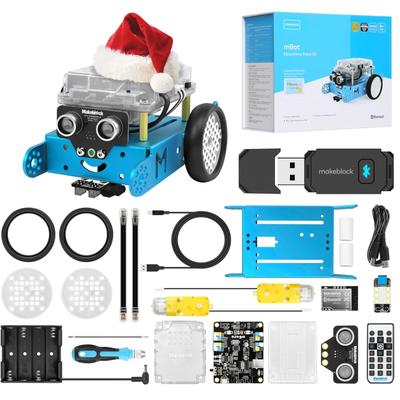 Makeblock mBot Электрическая игрушка с Bluetooth STEM Образовательный STEM-проект для робота Обучающий робот Подарок, Донгл для детей, Набор, Дети, Программирование, Набор,