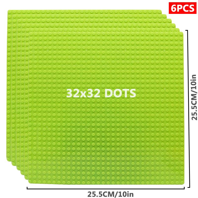 6 шт./компл. базовая пластина 32*32 32*16 шпильки классические фигурки строительные блоки пластины кирпичи опорная плита блоки детские игрушки для детей подарки