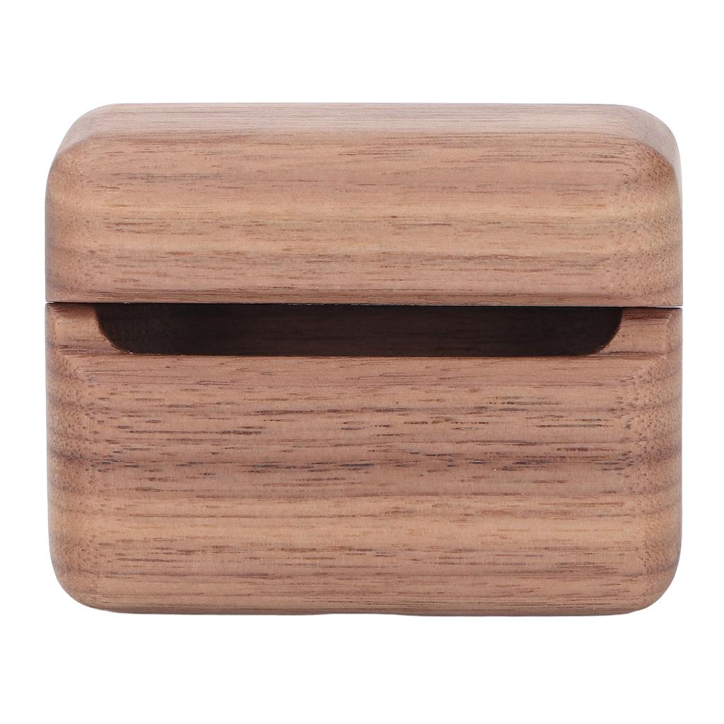 Деревянный чехол для наушников Bluetooth, элегантный вид, отполированный вручную, защитный чехол для наушников Bluetooth