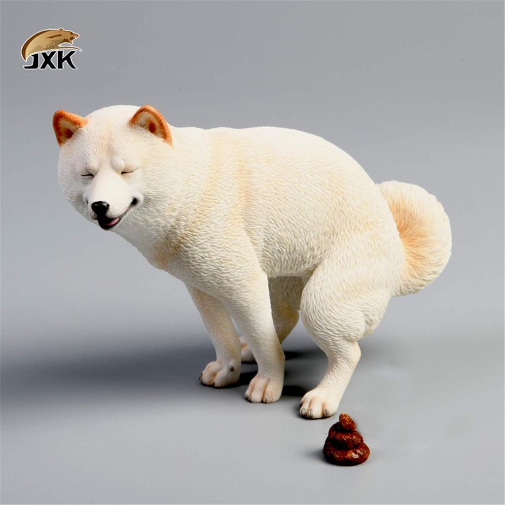 Size Shiba Inu Cute Funny Dog Animal Realistic Figure Plastic Model Toy Model Resin Premium Original Statue Painted Finished Product Dog Lover