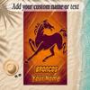 Beach TowelBrisbane Broncos Custom Name Text Personalized Soft Towel for Beach Pool Indoor Home Decor Gift