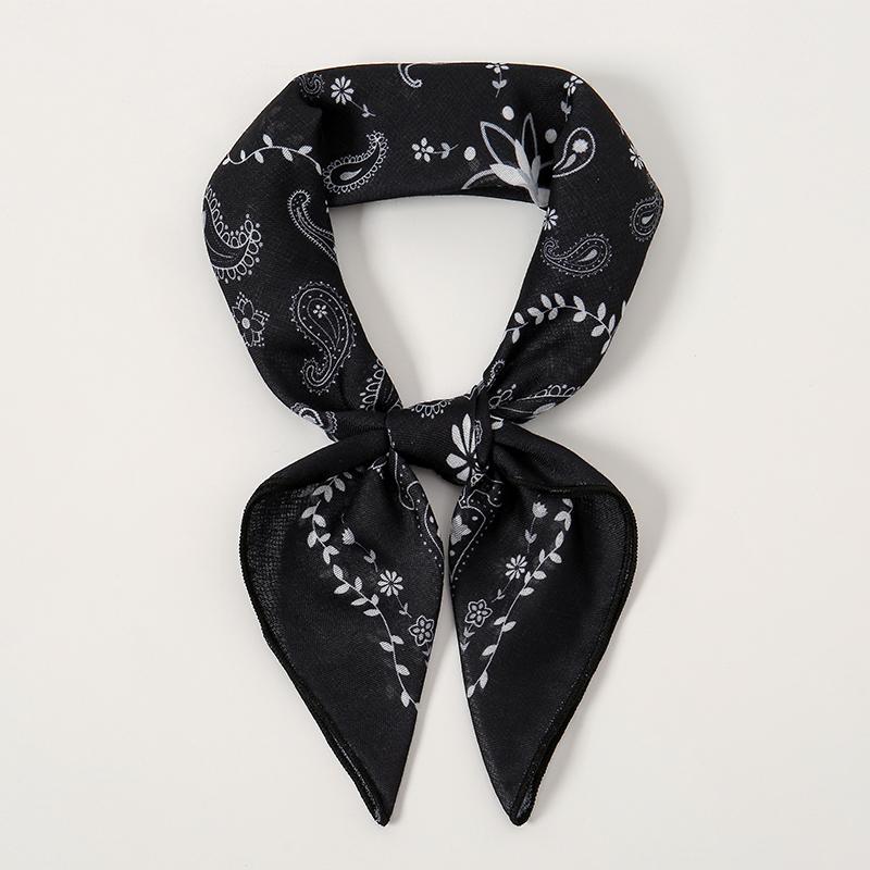 Fashion Paisley Print Cotton Hairbands Scarf Women  New Elagant Bandana Neck Kerchief Head Bands Foulard Female Scarfs