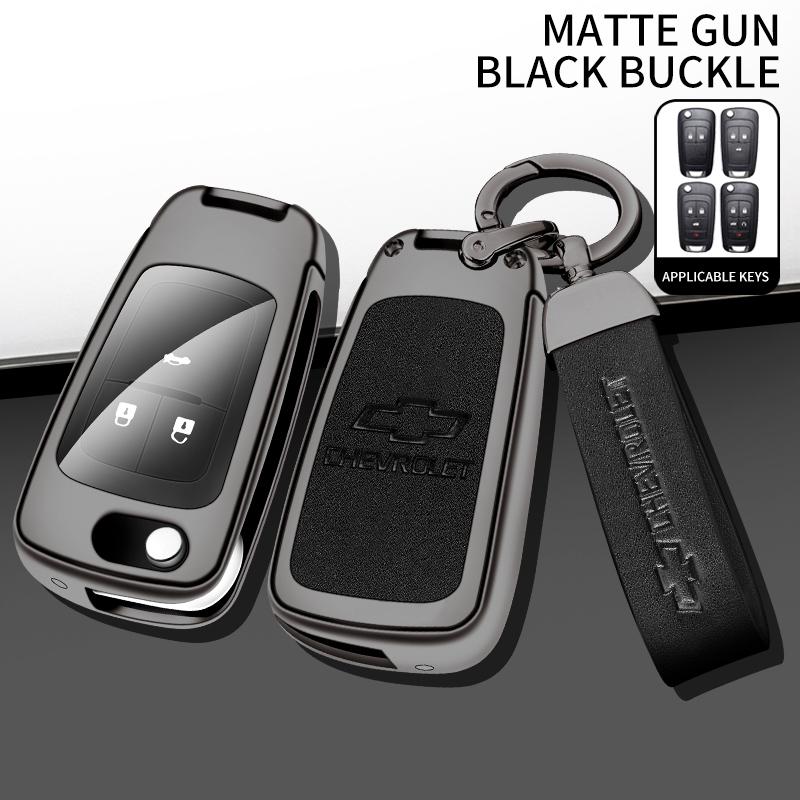 AABHO1 Alloy Car Remote Key Case Cover Shell For Chevrolet Chevy Malibu Camaro Cruze Traverse Spark Equinox Sonic Volt Bolt Accessories
