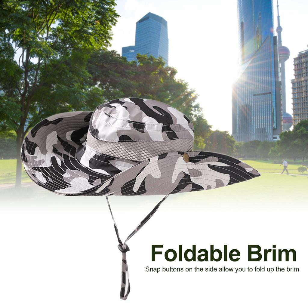 Солнцезащитная шапка Быстросохнущая шляпа с защитой от солнца UPF50 + для мужчин и женщин Кепка для пешего туризма, рыбалки, садоводства, сафари